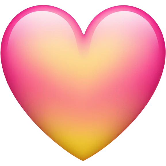 Pink and yellow heart emoji