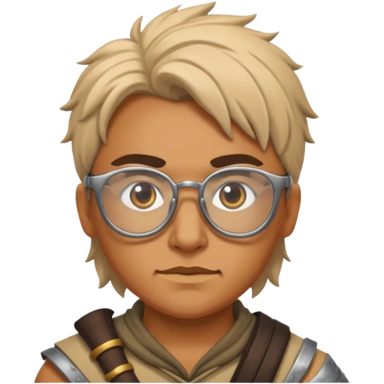 Glasses-Wearing wild Warrior emoji