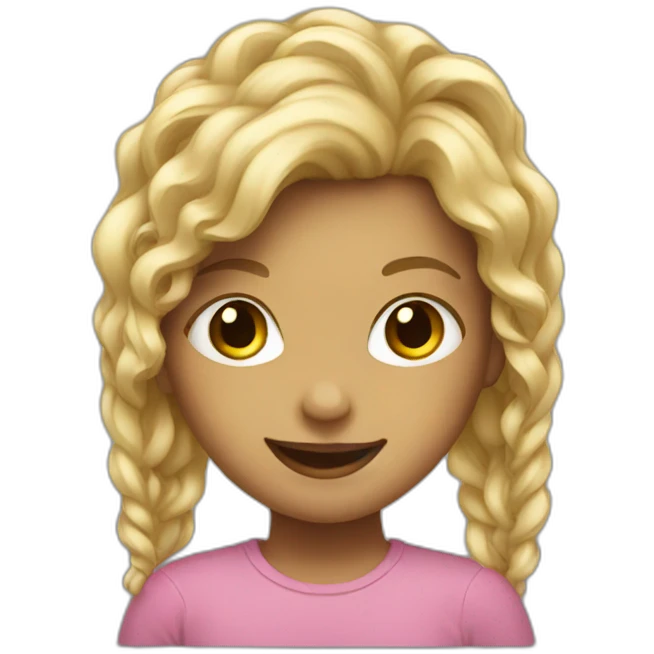 A girl with locks smiling emoji