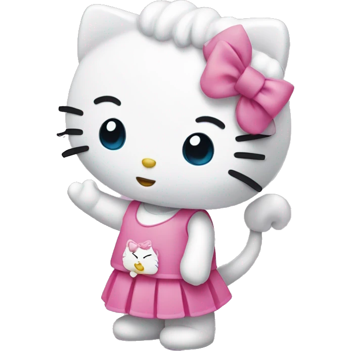 Hello kitty giving kids emoji