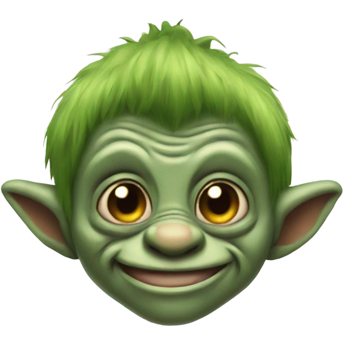 Cute troll gremlin emoji