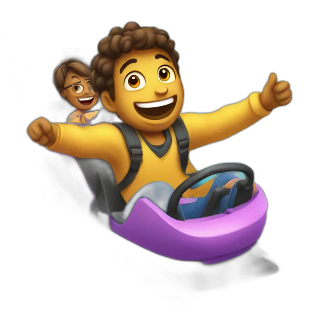 Enjoying a rollercoaster  emoji
