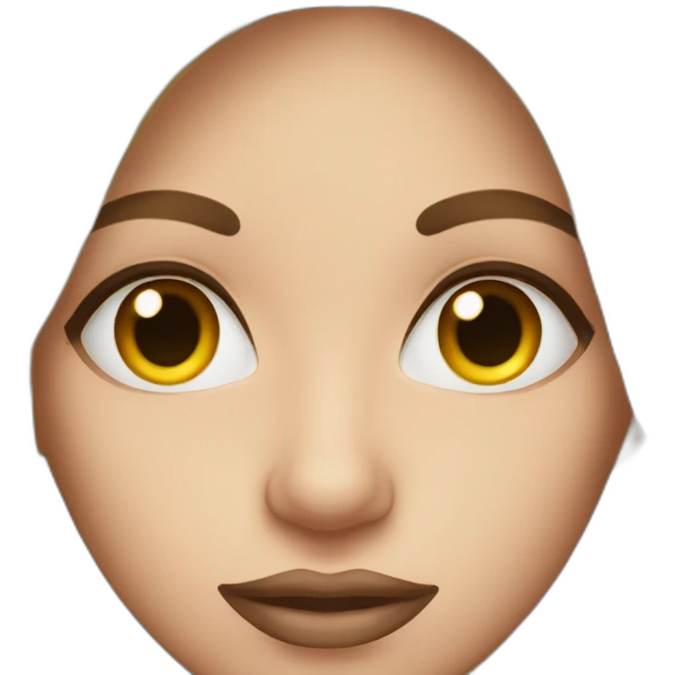a woman with long lashes emoji