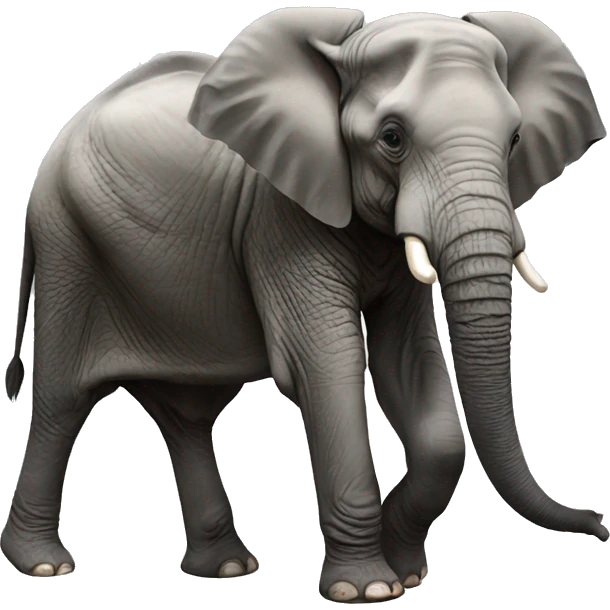 Hyper realistic elephant emoji