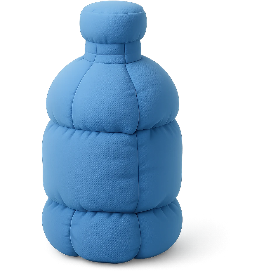 Blue bottle emoji