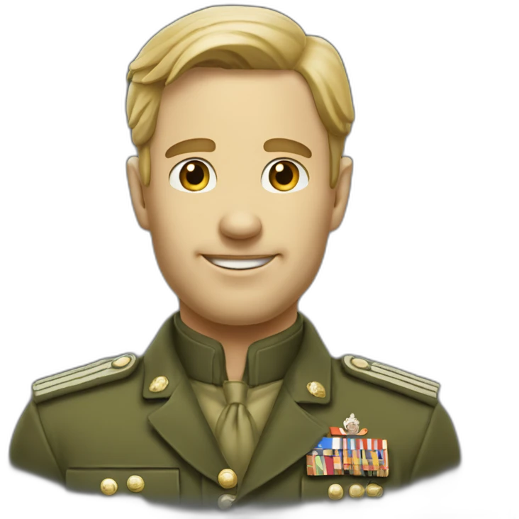 Homme blanc qui fait un salut militaire  emoji