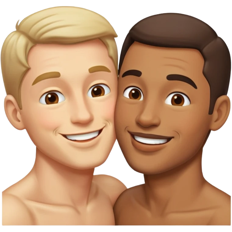 man kiss a man emoji