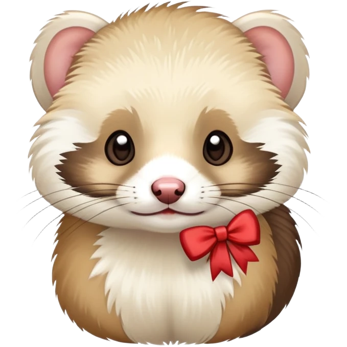 ferret with a bow emoji