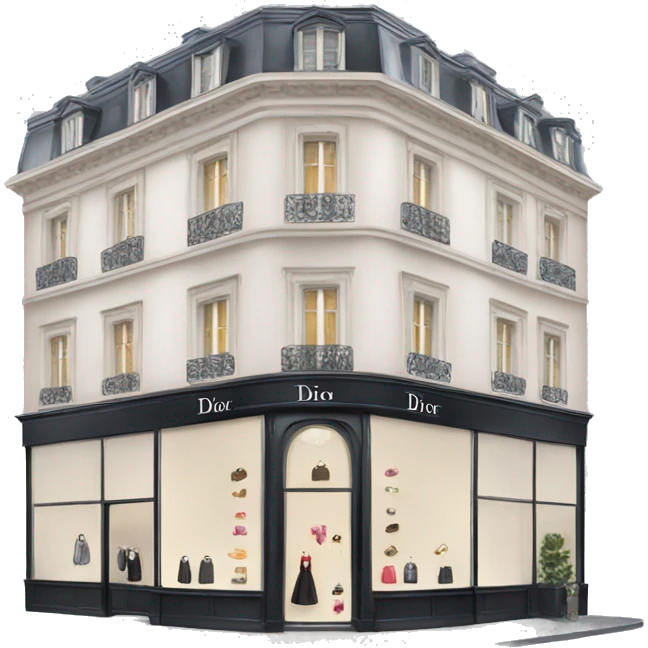 Dior boutique emoji