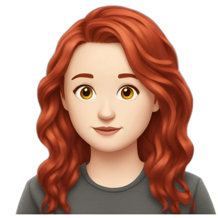 Kaitlyn Dever red hair old emoji