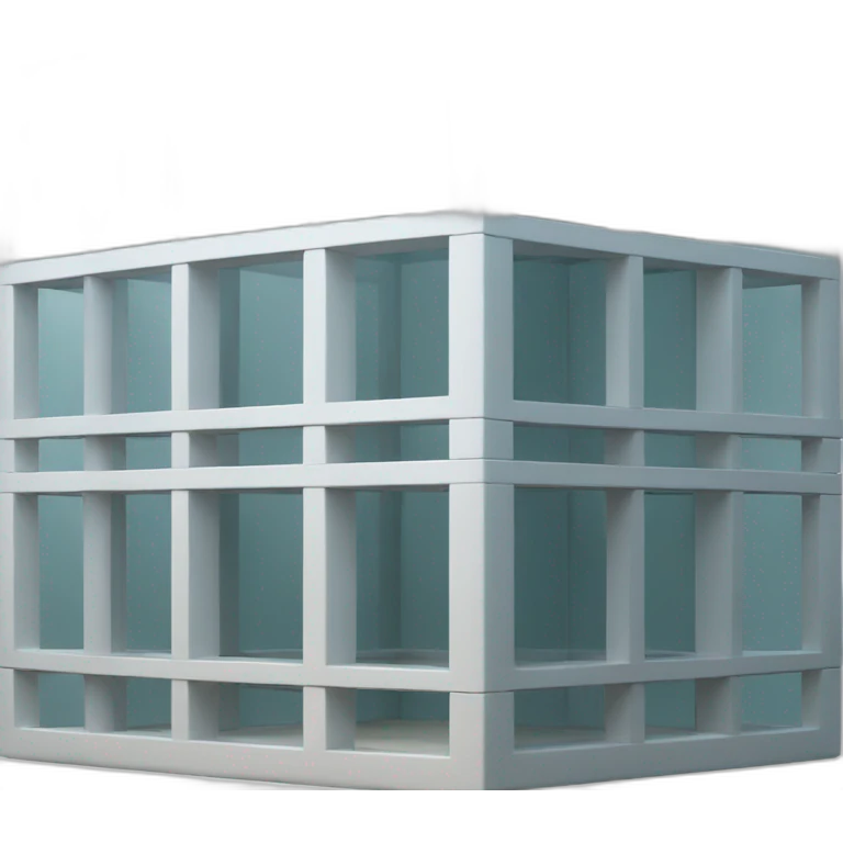 architectural cube transparent emoji