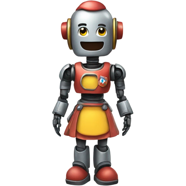 Robot de mario en minifalda  emoji