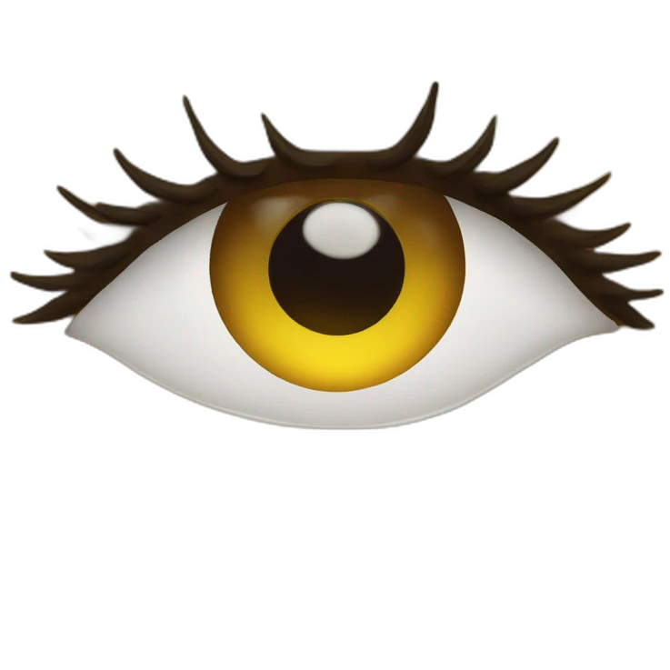 Chica boca con labios grandes y ojos con pestañas largas brillantes emoji