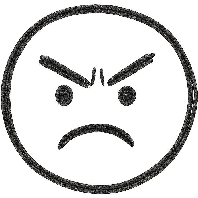 annoyed face emoji