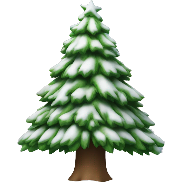 Tannenbaum mit Schnee  emoji