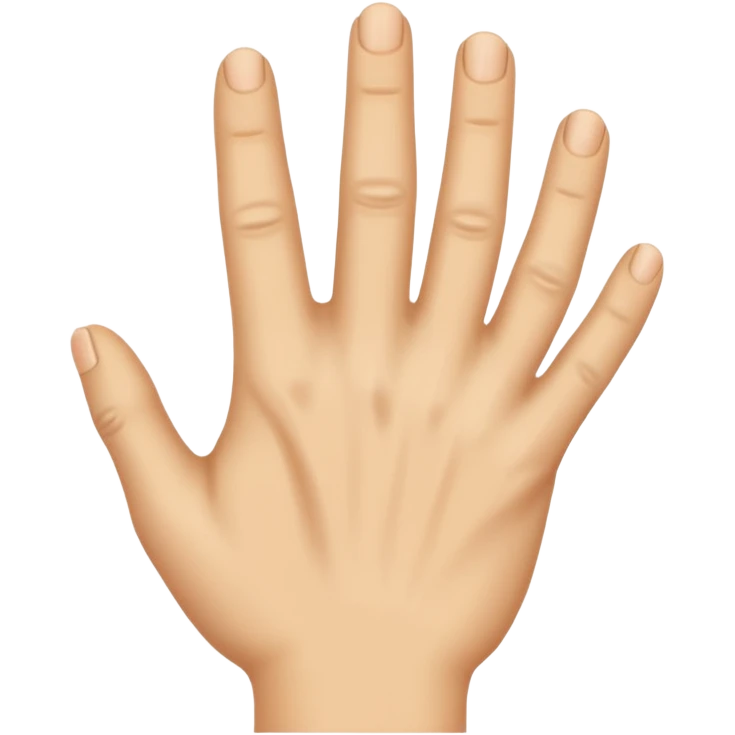 back of a hand emoji