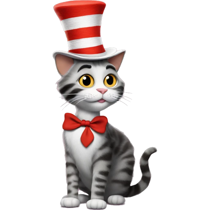 Dr Seuss cat in the hat emoji