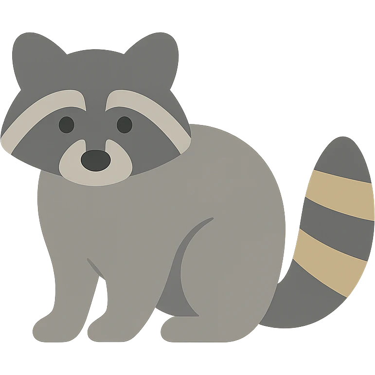 Raccoon emoji