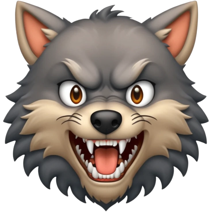 the Big Bad Wolf in the story of Little Red Riding Hood emoji