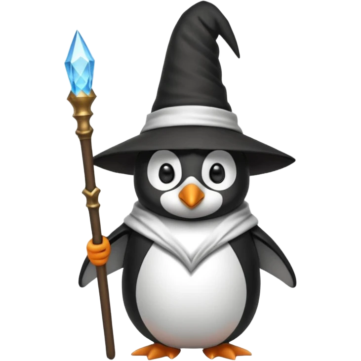 Penguin Wizard emoji