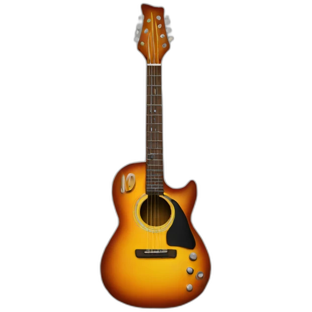 Firing guitar emoji