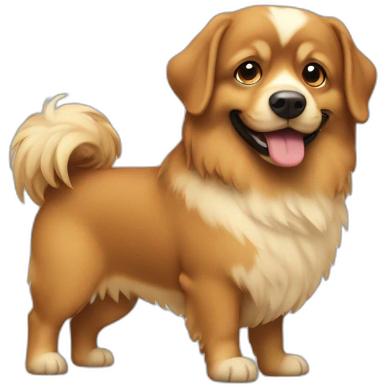 Pomme sur un chien emoji