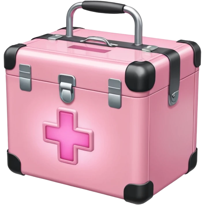 Pastel Pink medical box glow emoji