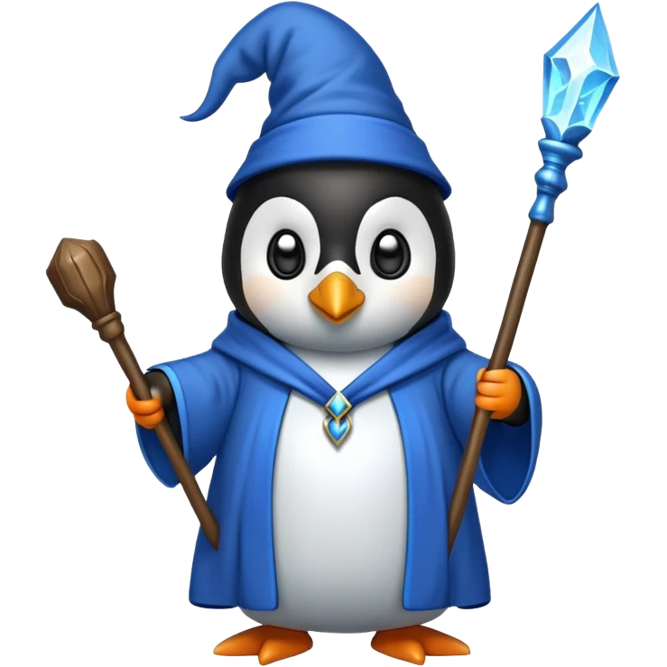 Penguin Wizard emoji