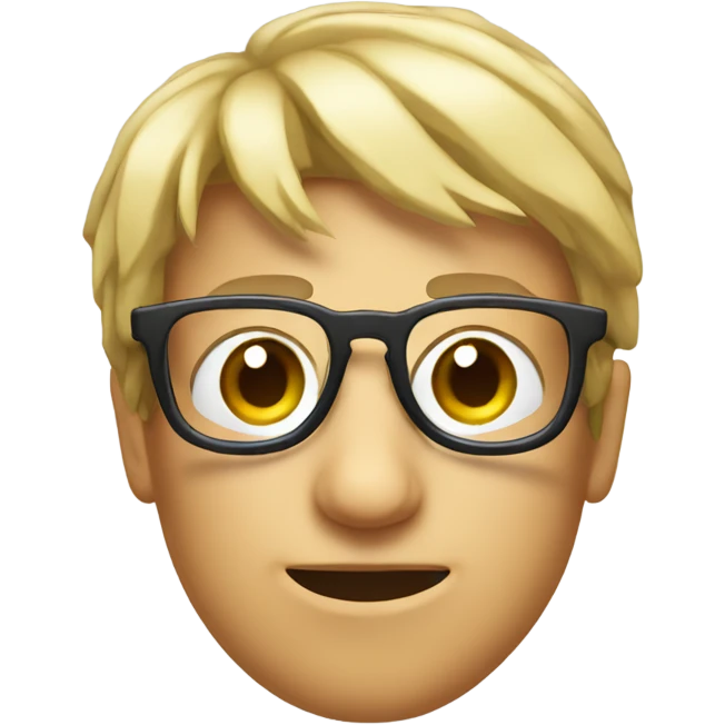 Nerdy glasses wrapped with tape emoji