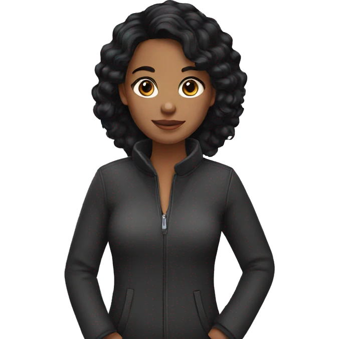 girl black hair emoji