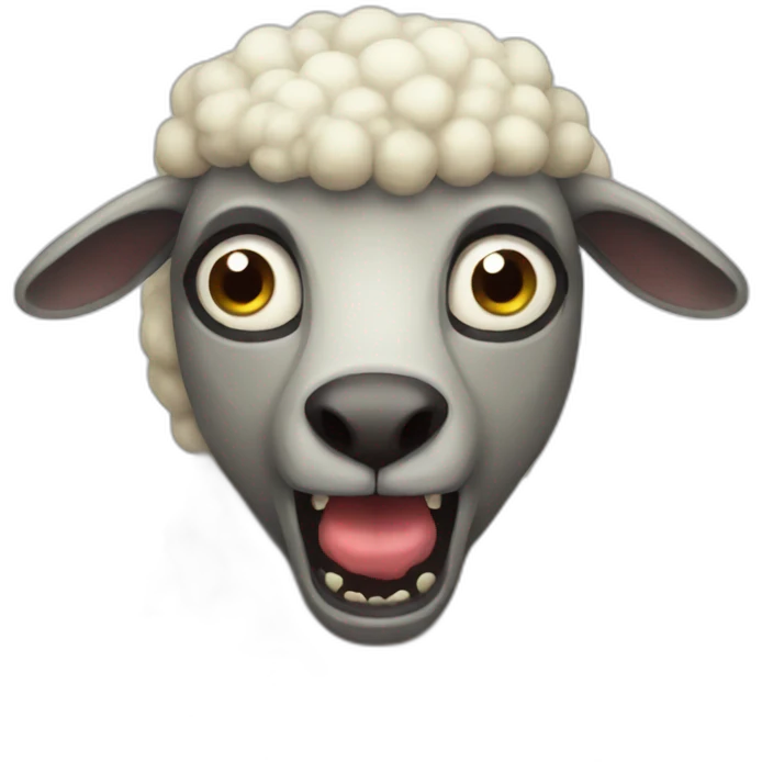 Sheep zombie emoji