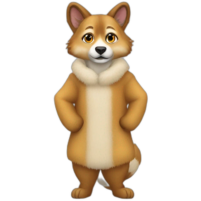 angela merkel as a furry fursona emoji