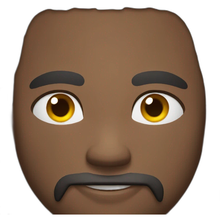 Black muscular man emoji