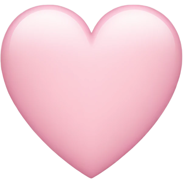 Light pink heart emoji