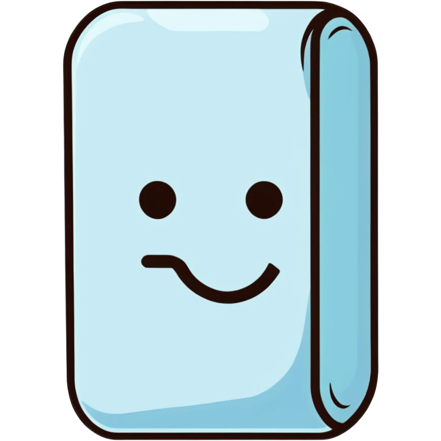 fun, expressive cartoon wall nail emoji, outlined emoji