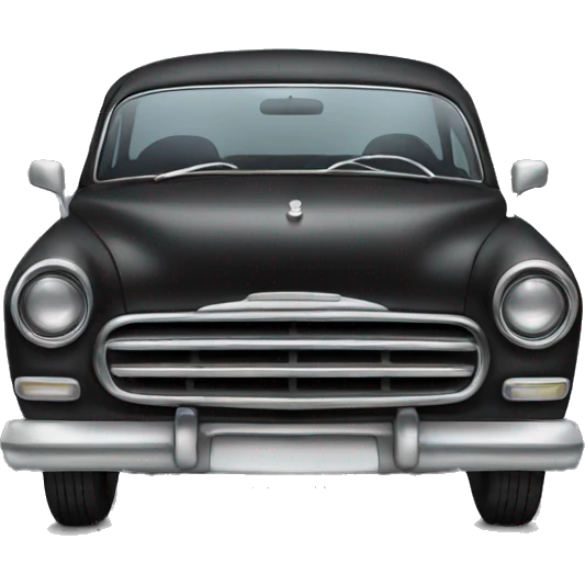Black old school car emoji