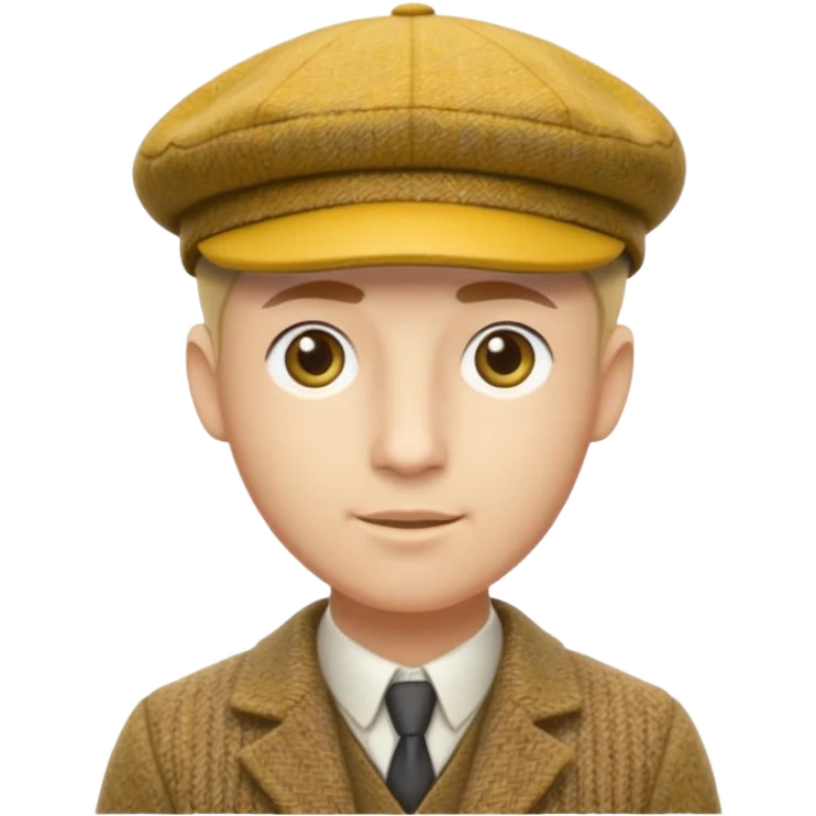 yellow flat cap hat like Peaky Blinders emoji