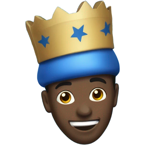 Blue festive crackerjack  emoji
