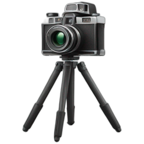 film camera with tripod emoji