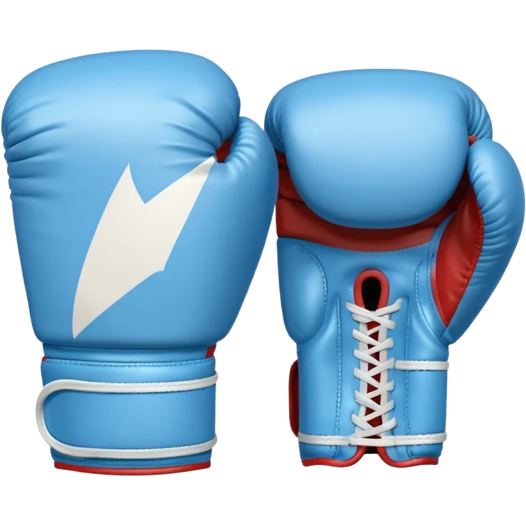 light blue boxing gloves  emoji