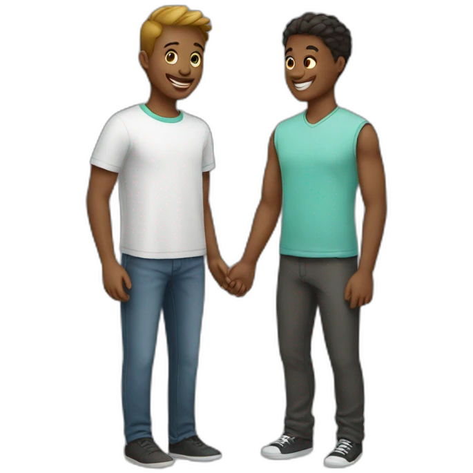 two students meeting emoji