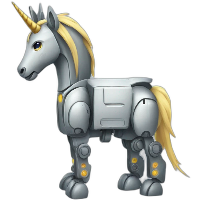 Robot licorne emoji