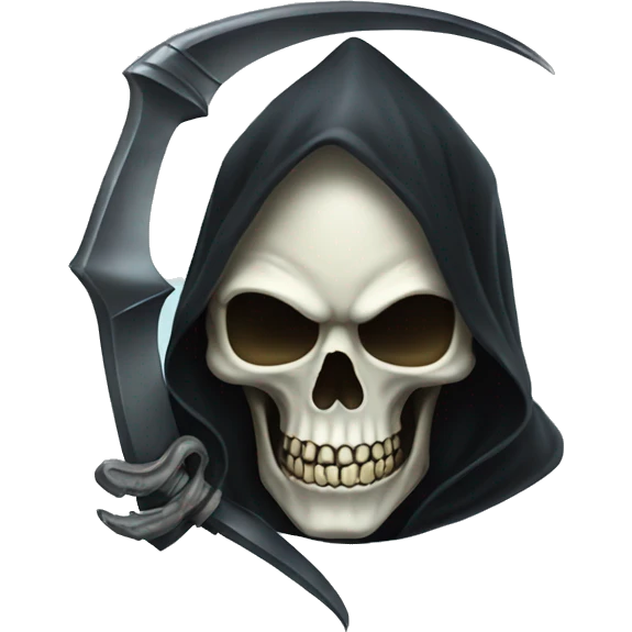 grim reaper with  alien skull emoji