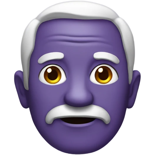 Purple old man emoji