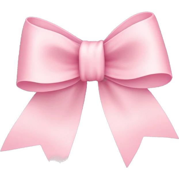 light pink ribbon bow emoji