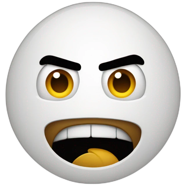 the kohl's logo but angry emoji