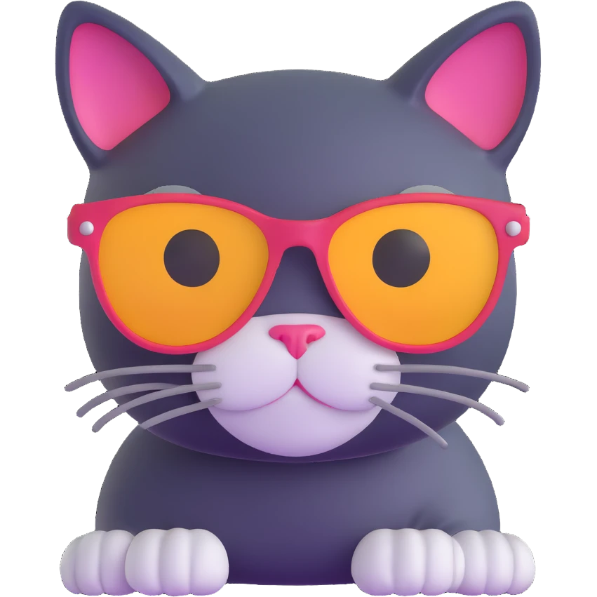 cat wearing sunglasses emoji