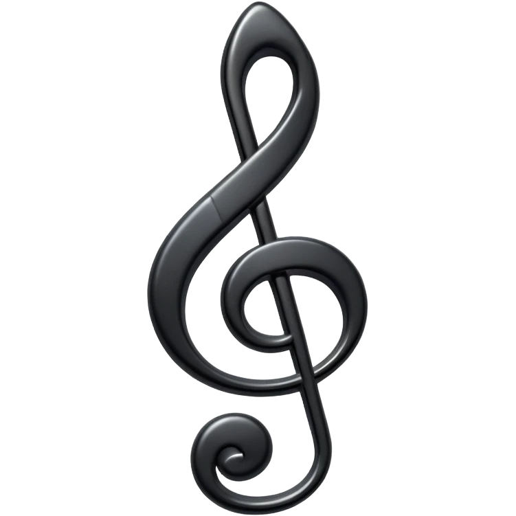 black music note emoji