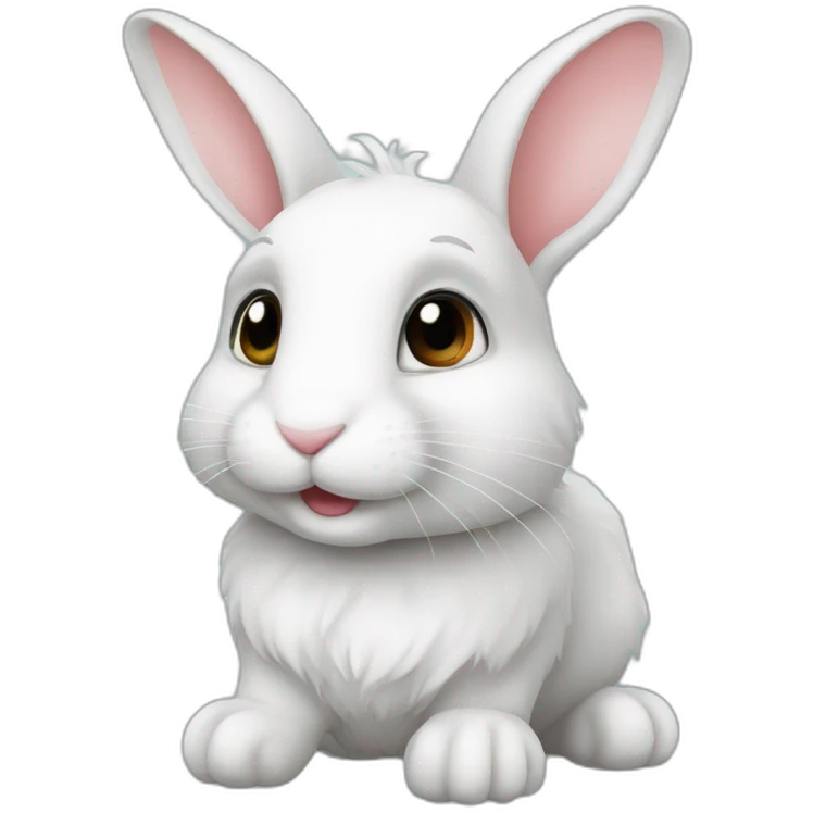 Rabbit White with name " polito" emoji
