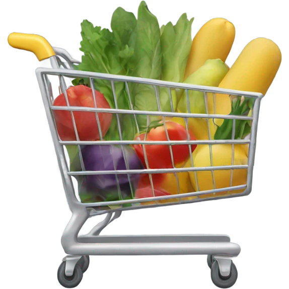 Grocery cart emoji